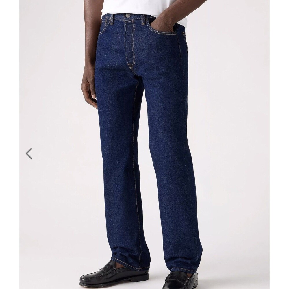 Levi's 501xx Jeans Men's 29x34 Original Fit Button Fly Dark Wash Straight Leg